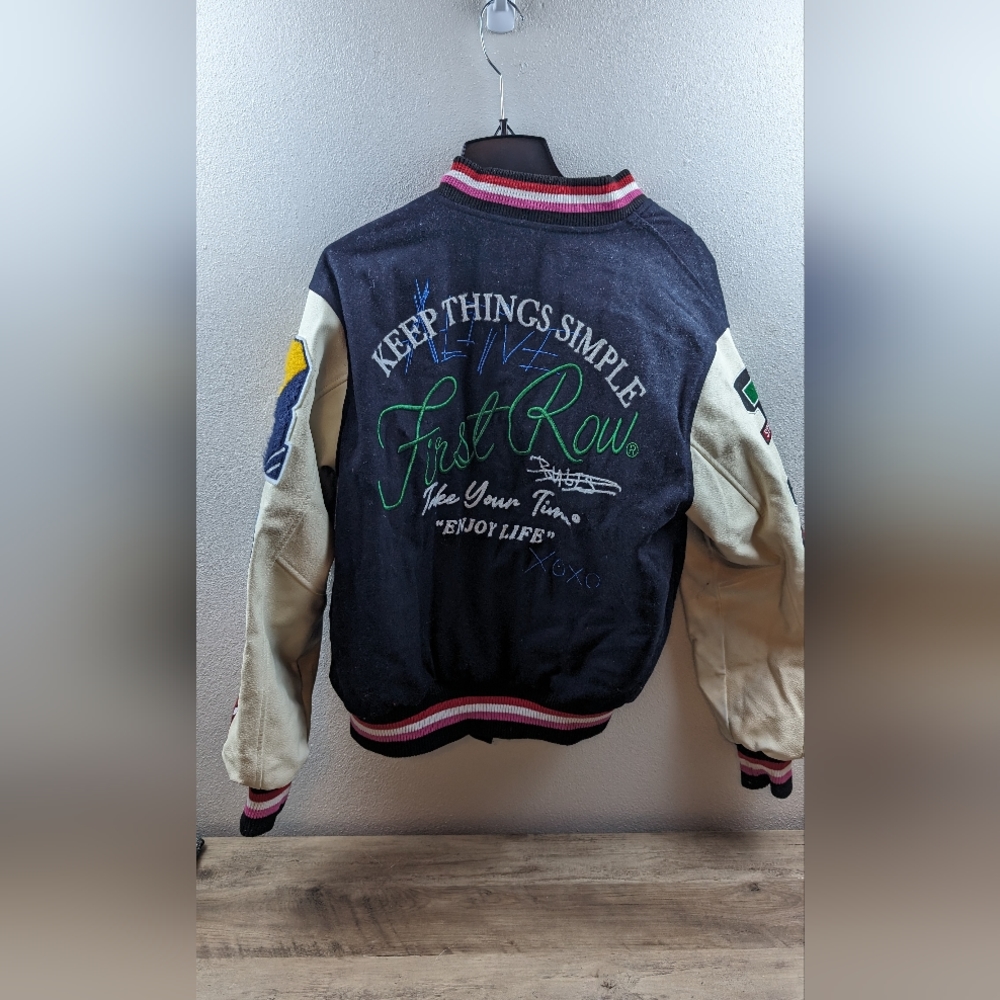 First Row Keep Life Simple All Over Varsity Jacket - image 7